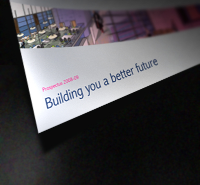 Prospectus front cover design