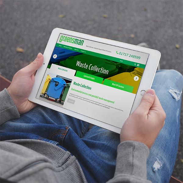 website design for waste collection business yorkshire