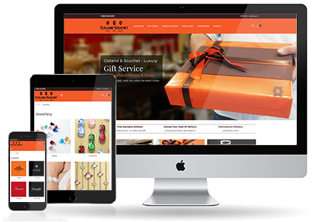 luxury gift shop website design