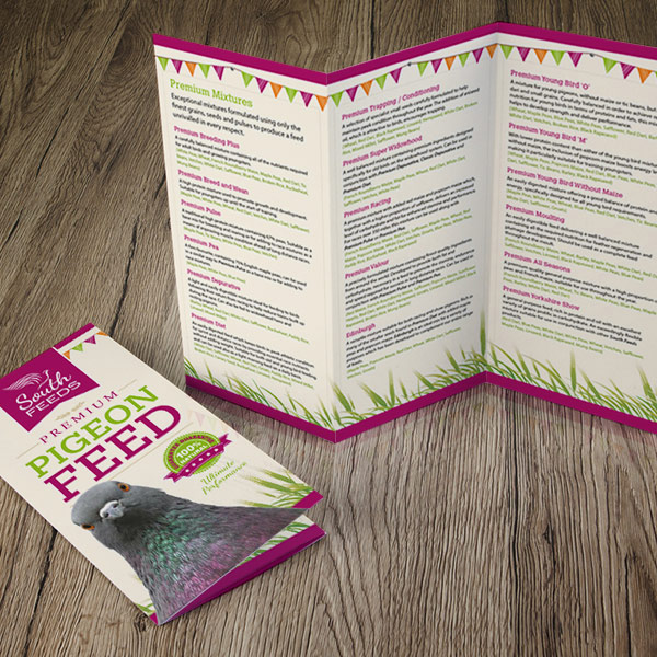 graphic design yorkshire, leaflet design and artwork for south feeds selby 