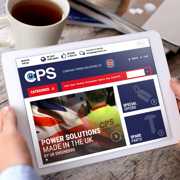 responsive website design for generators company in selby