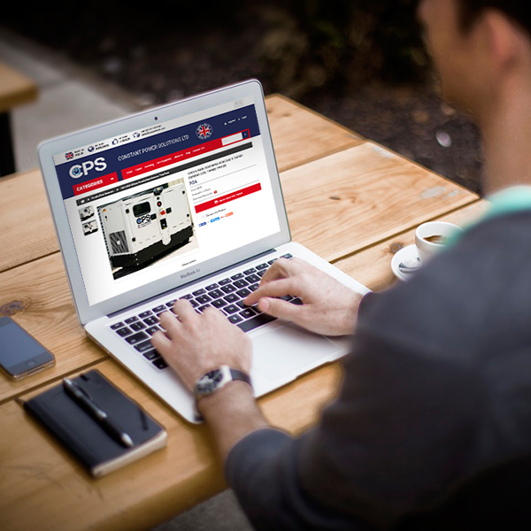 website design for generators company in selby